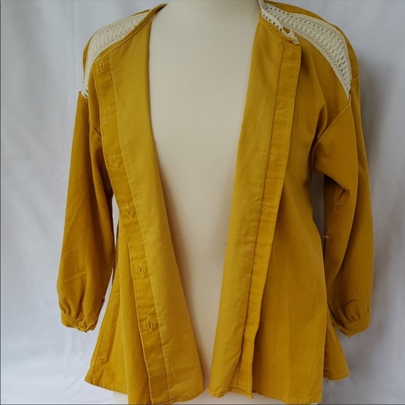 Zara Corduroy Puff Sleeve Blouse - Picture 6 of 12